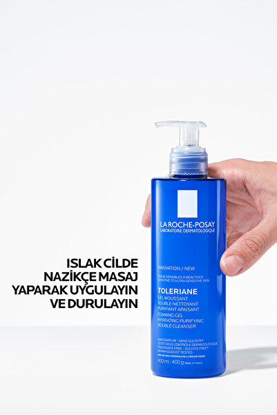 La Roche Posay Toleriane Hassas Ciltler Dahil Tüm Cilt Tipleri İçin Nemlendirme Etkili Yüz Temizleme Jeli 400 ml