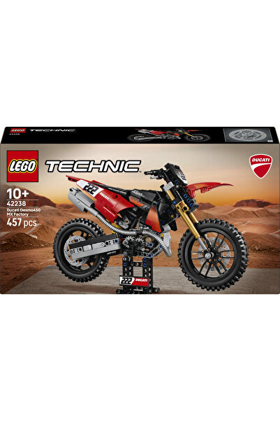 LEGO ® Technic Ducati Desmo450 MX Factory Motosiklet 42238 - 10+ için Oyuncak Yapım Seti (457 Parça)