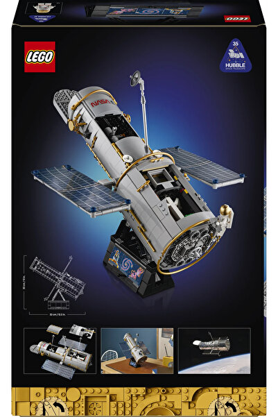 LEGO ® Icons Hubble Uzay Teleskobu 11382 - Yetişkinler için Dekoratif Model Yapım Seti (1252 Parça)
