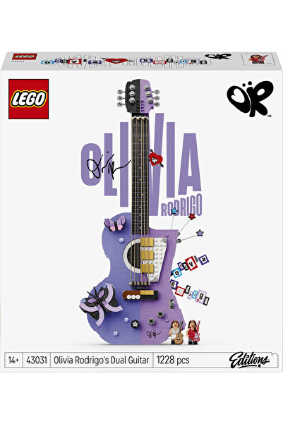 LEGO ® Editions Olivia Rodrigo’nun İki Renkli Gitarı 43031 - 14+ için Oyuncak Yapım Seti (1228 Parça)