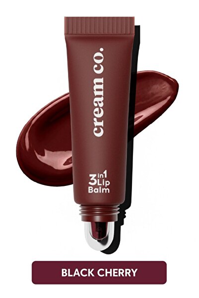 Cream Co. Nemlendirici Parlatıcı 3in1 Lip Balm | Dudak Bakım | Black Cherry B...