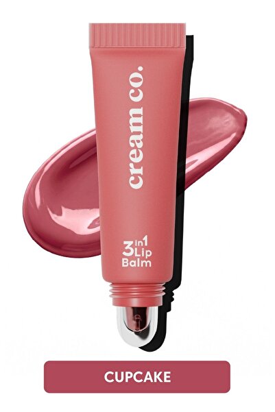 Cream Co. Nemlendirici Parlatıcı 3in1 Lip Balm | Dudak Bakım | Cupcake Rose G...