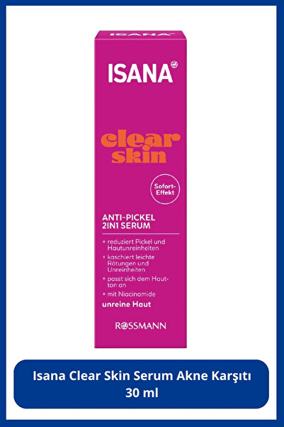 ISANA Clear Skin Serum Akne Karşıtı, 30 ml