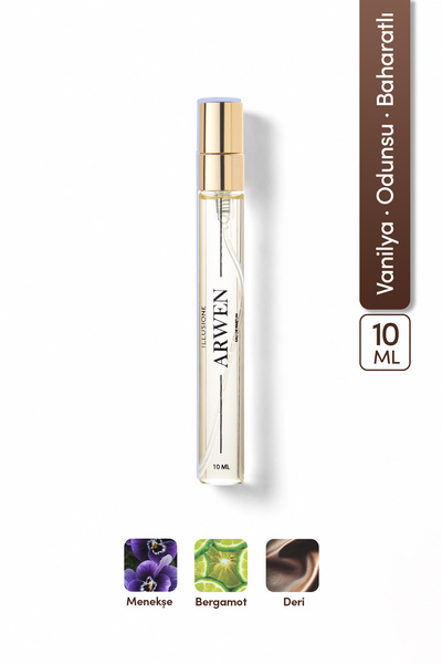 ILLUSIONE FRAGRANCE Arwen Edp Erkek Seyahat Boy Parfüm 10ml | Vanilya-odunsu-...