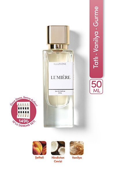 ILLUSIONE FRAGRANCE Lumiére Edp Kadın Parfüm 50ml | Tatlı - Vanilya - Gurme |...