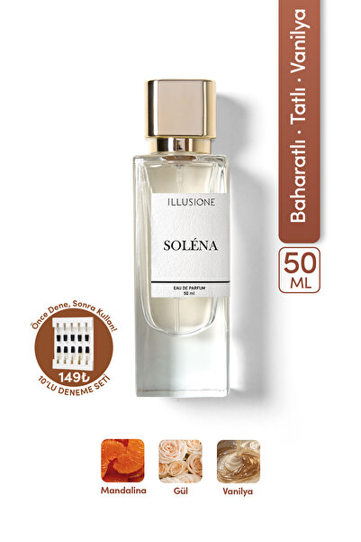 ILLUSIONE FRAGRANCE Soléna EDP Kadın Parfüm 50ml | Baharatlı-tatlı-vanilya| N...