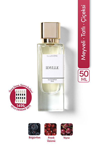 ILLUSIONE FRAGRANCE Idylle Edp Kadın Parfüm 50ml | Meyveli-Şekerli-Çiçeksi | ...