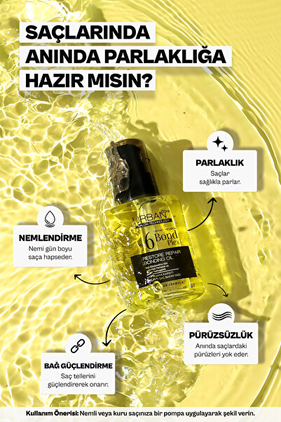 Urban Care No.6 Bond Plex Restore Repair Yıpranma Karşıtı Serum Saç Bakım Yağı 100ml-vegan 8680690707995