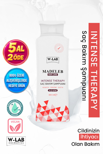 W-Lab Cosmetics Madeleb Intense Therapy Keratin Shampoo 300 ml