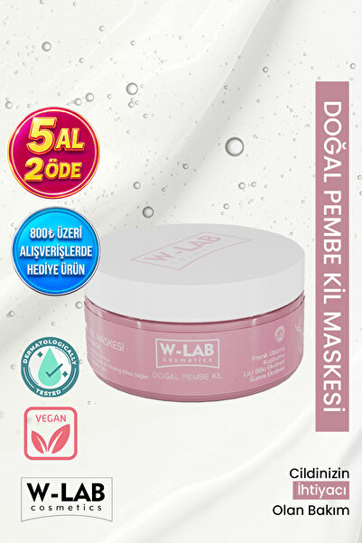 W-Lab Cosmetics Arındırıcı Antioksidan Pembe Kil Maskesi 250 ml