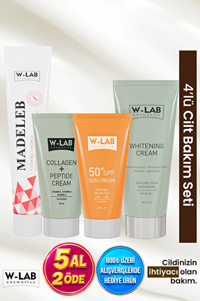 W-Lab Cosmetics Cilt Bakım Seti 4 Lü Süper Set
