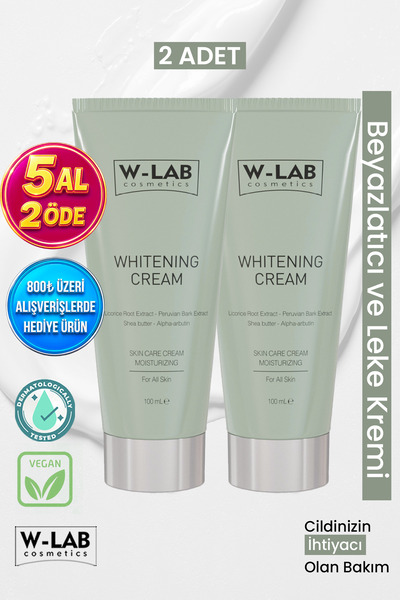 W-Lab Cosmetics Beyazlatıcı ve Leke Kremi 2 li Set