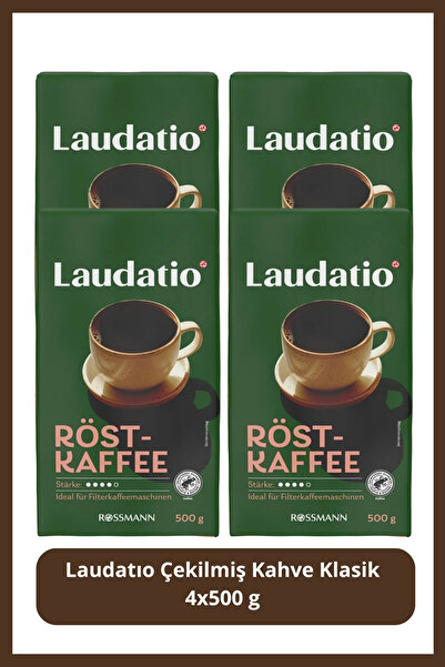 Laudatio Çekilmiş Kahve Klasik 500 gr X4 Adet