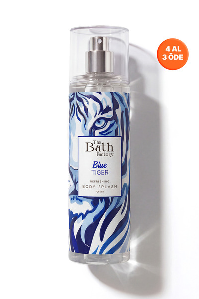 THE BATH FACTORY Blue Tiger Erkekler İçin Vücut Spreyi 200 ML