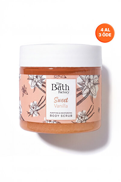THE BATH FACTORY Nemlendirici ve Arındırıcı Sweet Vanilla Vücut Peelingi 300 gr