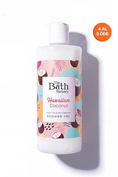 THE BATH FACTORY Nemlendirici ve Besleyici Hawaiian Coconut Duş Jeli 400 ml