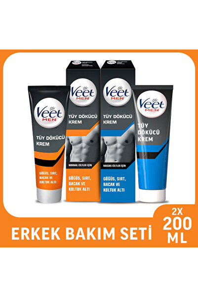 Veet Men Hair Removal Cream with Sensitive Skin for Men 200ml + Hair Removal ...