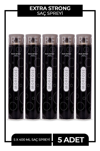 Morfose Hair Spray Extra Strong Saç Spreyi 400ml 5li Ürün