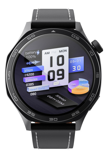 Havit M9063 1.46'' TFT HD Ekran Akıllı Saat - Bluetooth Arama, Metal Kasa - Siyah