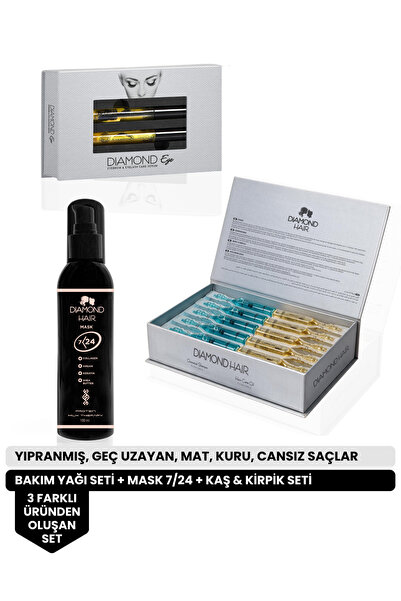 DIAMOND HAIR Saç Saç Serumu - Saç Kremi Maskesi - Kaş Kirpik Bakım Yağı Fırsa...