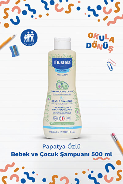 Mustela Papatyalı Bebek&Çocuk Şampuanı+Cold Cream Nemlendirici Stick+4'lü Oyun Hamuru Hediye