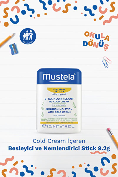 Mustela HydraBebe Yüz Kremi + Balsam + Cold Cream Stick + 12'li Mum Boya Hediye
