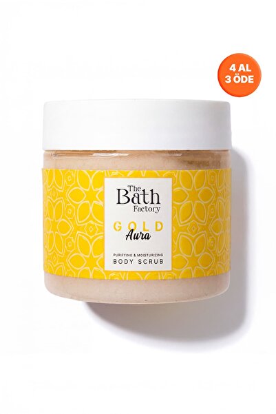 THE BATH FACTORY Nemlendirici Ve Arındırıcı Gold Aura Vücut Peelingi 300 gr
