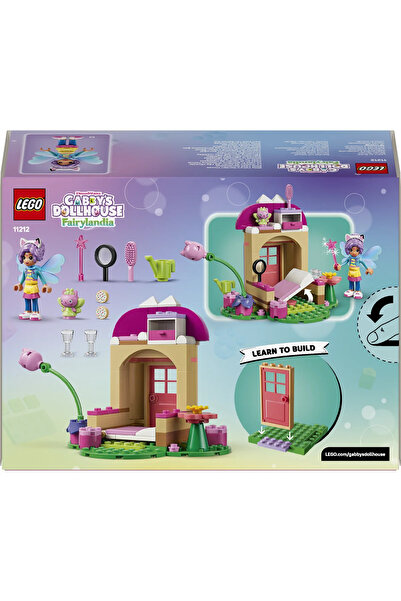 LEGO ® Gabby’s Dollhouse Peri Kedi’nin Bahçe Evi 11212 - 4+ Yaş için Oyuncak Yapım Seti (103 Parça)
