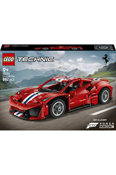 LEGO ® Technic Ferrari 488 PISTA Araba 42235 - 9 Yaş ve Üzeri için Oyuncak Yapım Seti (882 Parça)