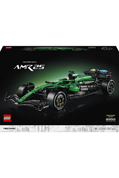 LEGO ® Technic Aston Martin Aramco AMR25 F1® Araba 42240 - Yetişkinler için Model Yapım Seti (1547P)