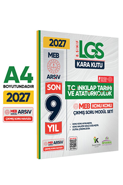 Karakutu Yayınları 2027 LGS 8.Sınıf İNKILAP TARİHİ Karakutu MEB Çıkmış Soru M...