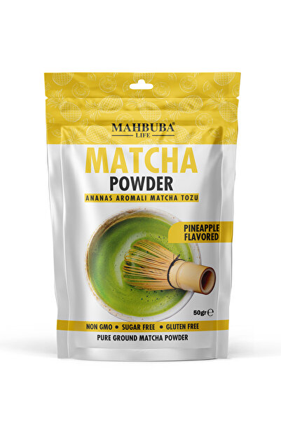 Mahbuba Ananas Aromalı Matcha Çayı Tozu 50gr