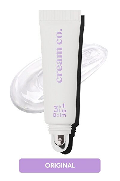 Cream Co. Nemlendirici Parlatıcı 3in1 Lip Balm | Dudak Bakım | Original Şeffa...