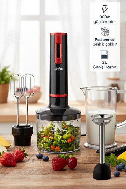 Sinbo SHB-3117 El Blender Seti 300 W