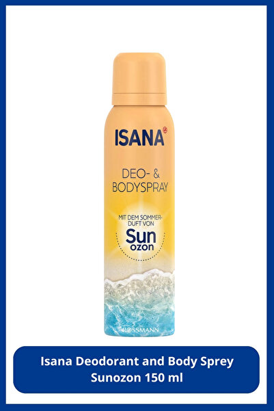 ISANA Deodorant and Body Sprey Sunozon 150 ml