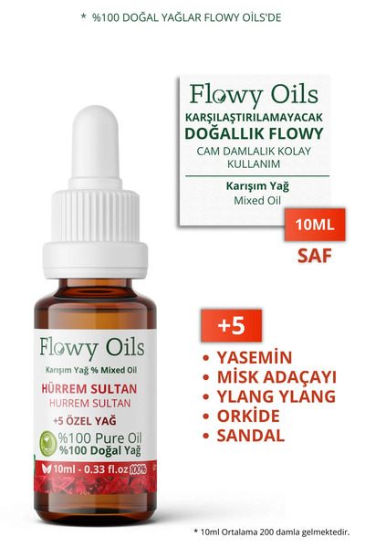 Flowy Oils Hürrem Intense Natural Special Care Oil 100% Pure Blend Hürrem Int...
