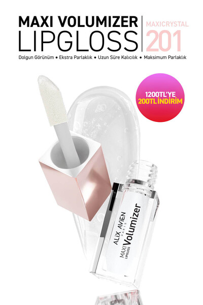 Alix Avien Maxivolumizer Lipgloss 201 - Maxicrystal - Kalıcı ve Nemlendirici ...