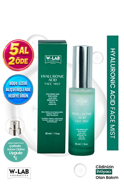 W-Lab Cosmetics Hyaluranic Acid Face Mist Yoğun Nemlendirici, Dolgunlaştırıcı...