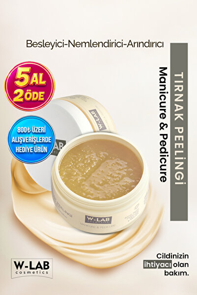 W-Lab Cosmetics Manikür Pedikür Tırnak Peelingi 250 Ml Besleyici Nemlendirici...