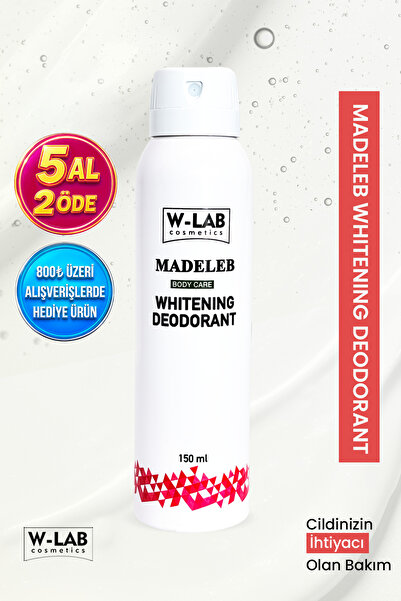 W-Lab Cosmetics Whitening Deodorant 150 Ml  Unisex Ter Kokusu, Koltuk Altı Ka...