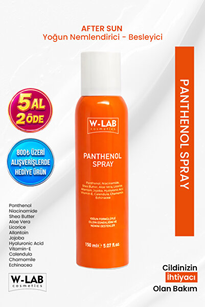 W-Lab Cosmetics Panthenol Sprey 150 Ml After Sun -Güneş Sonrası Yoğun Nemlend...