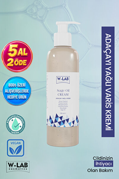 W-Lab Cosmetics Sage Oil Varicose Vein Cream with Sage Oil 190 ml