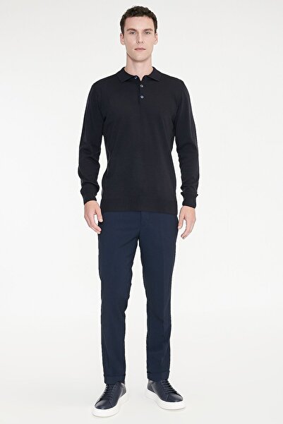 AC&Co / Altınyıldız Classics Men's Navy Blue Slim Fit Slim Fit Flexible Class...
