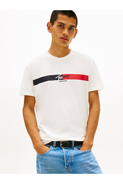 Tommy Jeans DM0DM22539 YBL L TJM REG SIGNATURE STRIPE T EXT
