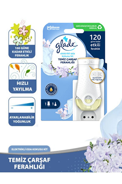 Glade Elektrikli Oda Kokusu Kit Temiz Çarşaf Ferahlığı