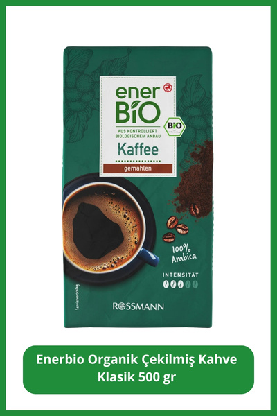 enerBio Organik Kahve Kavrulmuş Ve Öğütülmüş 500 Gr