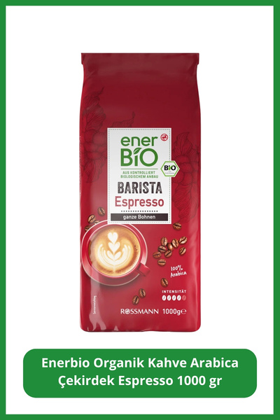 enerBio Organik Espresso Kavrulmuş Kahve Çekirdeği 1000 Gr