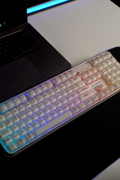TWOTECH Crystal RGB Premium Oyuncu Klavyesi | Bluetooth + Wireless + Kablolu ...