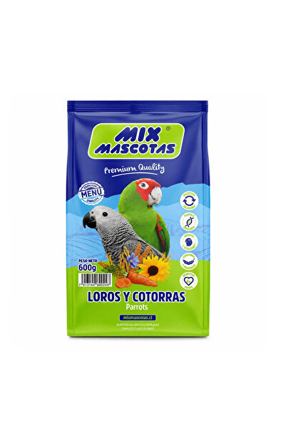 Mix Mascotas طيور الزينة والببغاوات 600 جرام
