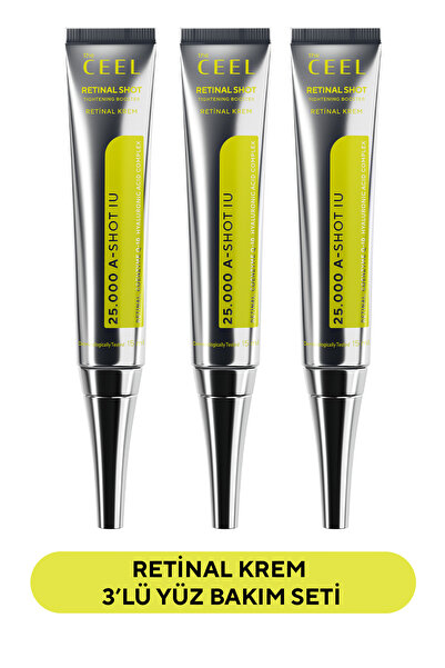 The Ceel 3'lü Retinal Shot %0,1 Onarıcı&Aydınlatıcı Booster Krem Azelaic Acid...